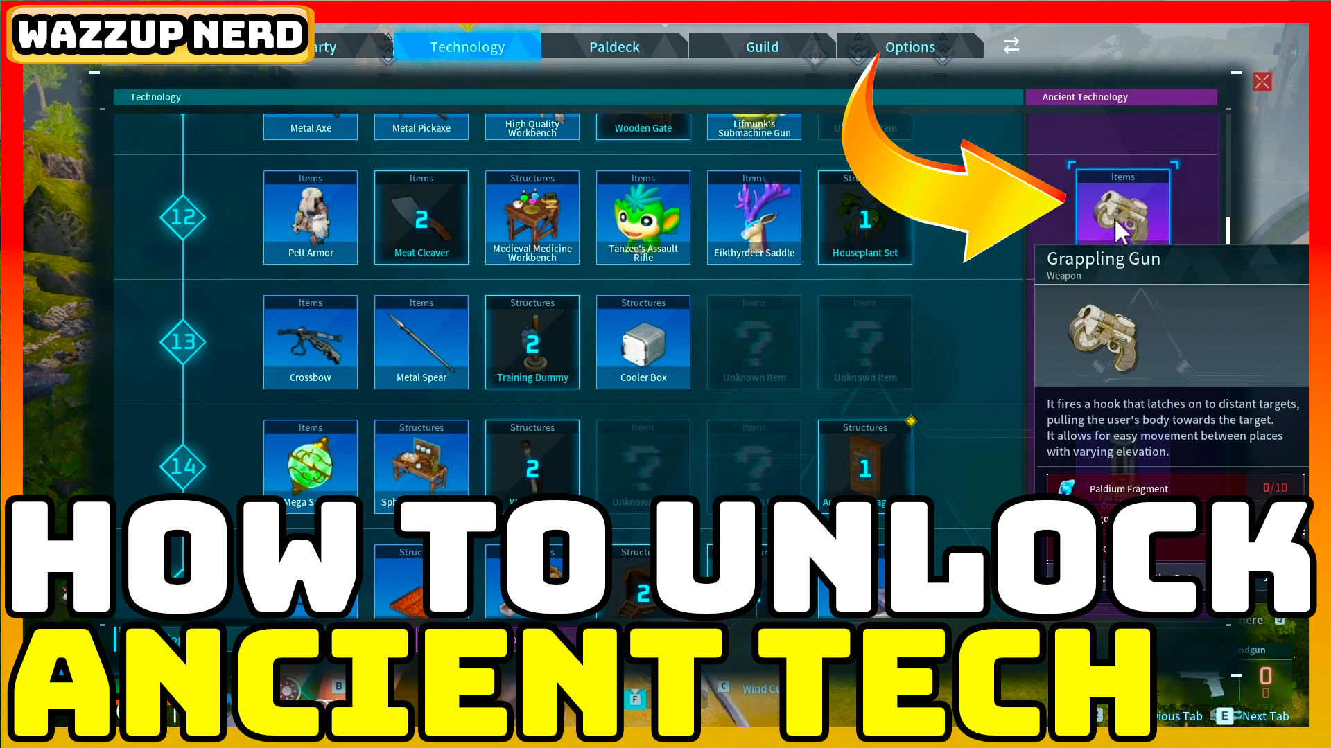 Palworld How to Get Ancient Technology Points and Get Ancient